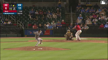 Christian Bethancourt singles on a ground ball to center fielder Jhostynxon Garcia. Owen Miller scores.
