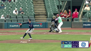 Edwin Arroyo out on a sacrifice fly to right fielder Corey Julks. Dominic Pitelli scores. Blake Dunn to 3rd.