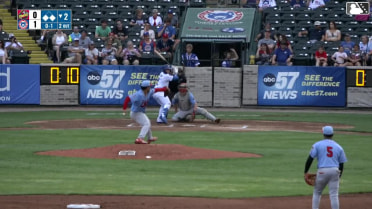 Kane Kepley homers (3) on a fly ball to right field. Justin Stransky scores. Christian Olivo scores.