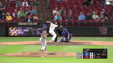 Luis Lameda singles on a line drive to center fielder Leonel Espinoza. Juan Baez scores.