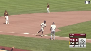 Braylon Payne smashes his 6th home run of the season