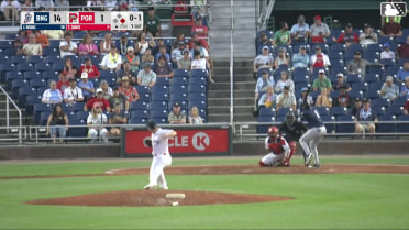 Jefferson Rojas doubles (2) on a sharp line drive to center fielder Will Turner. Émilien Pitre scores.