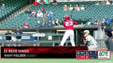 Rece Hinds homers (7) on a fly ball to left center field.