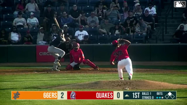 Dustin Crenshaw singles on a ground ball to left fielder Kevyn Castillo, deflected by third baseman John Wimmer. Aiden Taurek scores. Dustin Crenshaw to 2nd.