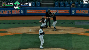 Easton Carmichael singles on a line drive to center fielder John Bay. Wyatt Sanford scores. Axiel Plaz to 3rd. Carlos Caro to 2nd.