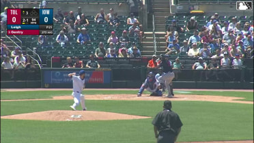 Tyler Gentry homers (4) on a fly ball to left field.