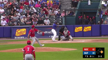 Carlos Mendoza strikes out on a foul tip.