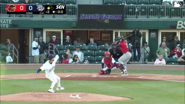 Zack Short singles on a sharp line drive to left fielder Óscar Mercado. Trey Lipscomb scores.