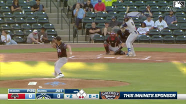 Roni Cabrera homers (3) on a fly ball to left field.