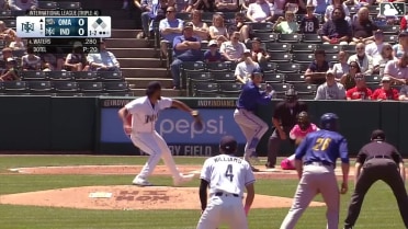 Drew Waters singles on a line drive to center fielder Ronny Simon. Kameron Misner scores.