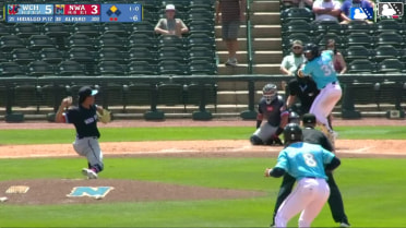 Jorge Alfaro homers (1) on a fly ball to left center field. Sam Kulasingam scores.