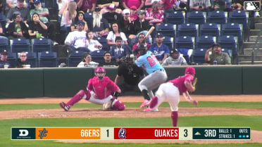 Cesar Quintas homers (1) on a fly ball to right field. Ricardo Cova scores.