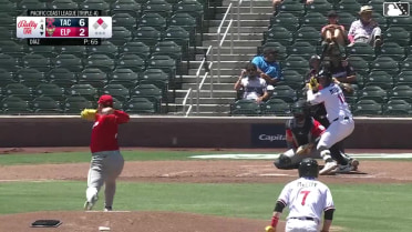 Jose Miranda homers (4) on a fly ball to left field. Mason McCoy scores.