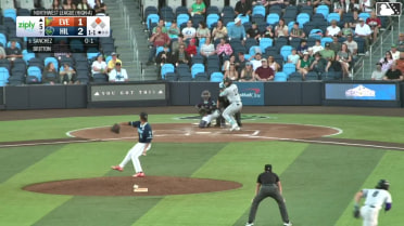 Axel Sanchez homers (5) on a fly ball to left field. Luis Suisbel scores.