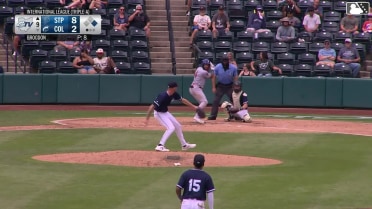 Emmanuel Rodriguez homers (7) on a fly ball to left center field. Kala'i Rosario scores.
