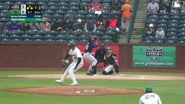 Yophery Rodriguez singles on a ground ball to right fielder Ivan Brethowr. Yoeilin Cespedes scores. Gerardo Rodriguez to 2nd.