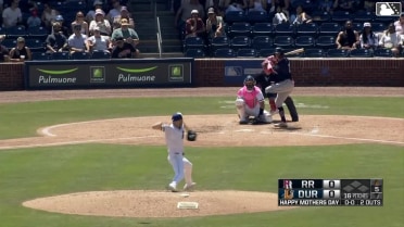 Michael Helman homers (4) on a fly ball to left field.