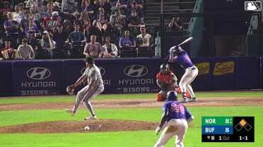 Charles McAdoo homers (15) on a fly ball to center field. Daz Cameron scores.
