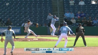 Kameron Misner singles on a line drive to right fielder Esmerlyn Valdez. Connor Kaiser scores.