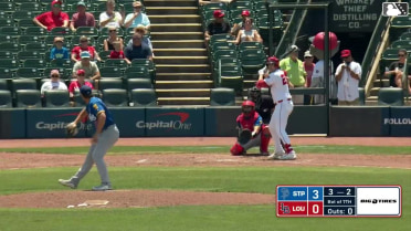 Michael Toglia homers (19) on a fly ball to right field.