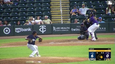 Yasser Mercedes homers (2) on a line drive to left field. Dameury Pena scores.