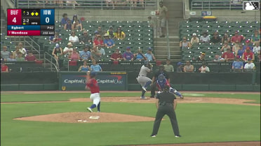 Kenten Egbert In play, run(s) to Carlos Mendoza