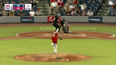 Jean Carlos Sio homers (1) on a fly ball to right center field.