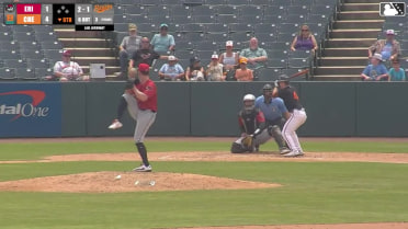 Brandon Butterworth homers (7) on a fly ball to left field.