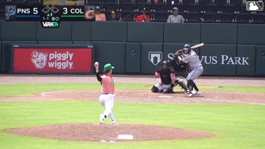Garret Forrester homers (4) on a fly ball to left center field.
