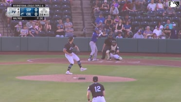 Tristan Gray homers (4) on a fly ball to center field.