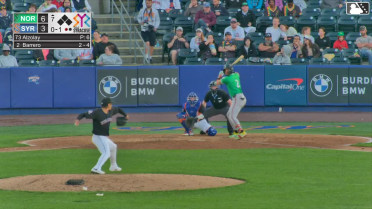 José Barrero homers (16) on a fly ball to left center field.