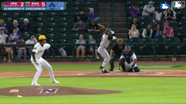 Charlie Pagliarini homers (5) on a fly ball to right field.