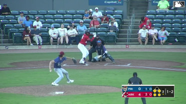 Lazaro Montes singles on a line drive to center fielder Dylan Dreiling. Michael Arroyo scores. Lazaro Montes out at 2nd on the throw, center fielder Dylan Dreiling to shortstop Keyber Rodriguez to second baseman Corey Joyce. Hunter Fitz-Gerald to 3rd.