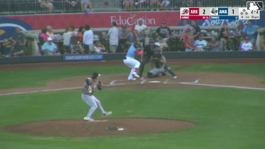 Junior Franco homers (4) on a fly ball to left field.