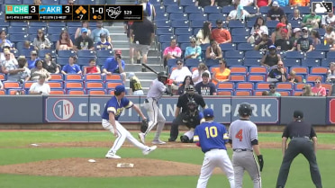 Thomas Sosa singles on a line drive to center fielder Jaison Chourio. Douglas Hodo III scores. Brandon Butterworth to 3rd. Aron Estrada to 2nd.