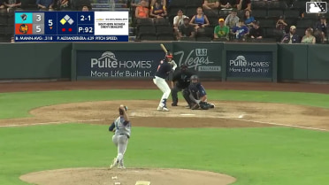 Luke Mann homers (3) on a fly ball to center field. Cole Conn scores.