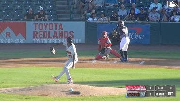 Ricardo Cova homers (6) on a fly ball to left center field.
