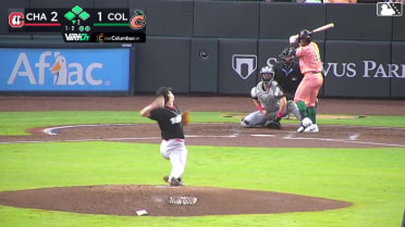 Lizandro Espinoza singles on a ground ball to shortstop Leo Balcazar. Adam Zebrowski scores. Cal Conley to 3rd. Patrick Clohisy to 2nd.