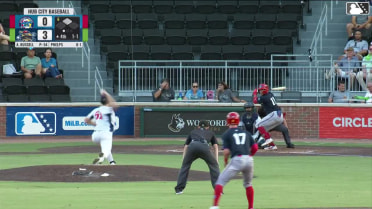 Robert Phelps singles on a line drive to center fielder Paxton Kling. Griffin Burkholder scores. Robert Phelps to 2nd.