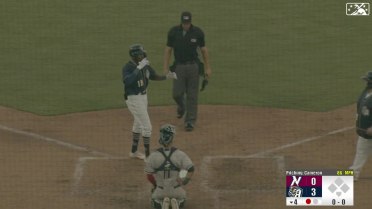 Korry Howell rockets first home run to left field