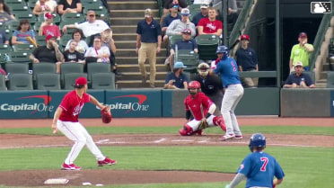 Christian Bethancourt homers (1) on a fly ball to left center field. James Triantos scores. Ben Cowles scores.