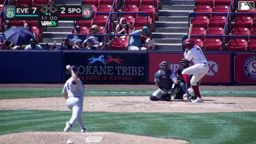 Kelvin Hidalgo homers (10) on a fly ball to right field.