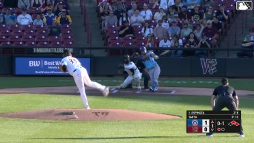Kade Snell homers (3) on a fly ball to left center field. Matt Halbach scores. Cameron Sisneros scores.