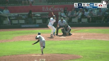 Ben McLaughlin homers (15) on a fly ball to left center field.