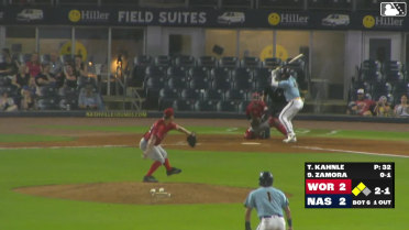 Freddy Zamora singles on a line drive to center fielder Nate Eaton. Eddys Leonard scores. Ethan Murray to 3rd.