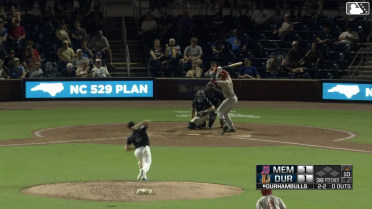 Joshua Báez singles on a ground ball to center fielder Homer Bush Jr. Victor Scott II scores.