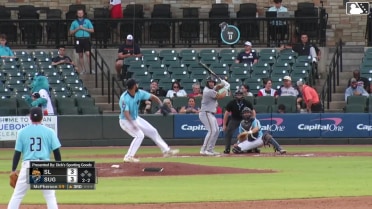 Niko Kavadas homers (6) on a fly ball to right center field.