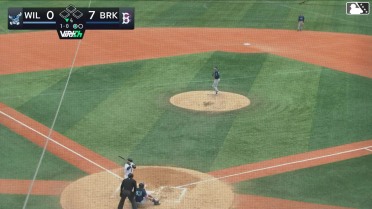 John Bay homers (7) on a fly ball to left field.
