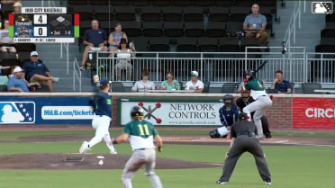 Alex Lodise singles on a line drive to left fielder Quincy Scott. Eric Hartman scores.