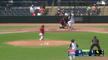 Jair Camargo grounds into a force out, shortstop Cooper Pratt to second baseman Freddy Zamora. Jim Jarvis scores. Rowdy Tellez out at 2nd. Throwing error by second baseman Freddy Zamora.